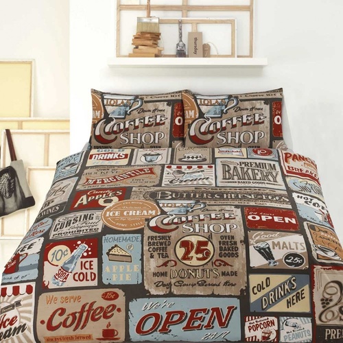 Signs Single Quilt Cover Set By Retro