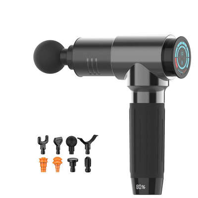 30-Speed Percussion Massage Gun - Gray Fitness Recovery