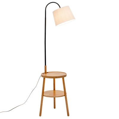 Tripod Floor Lamp Table Shelf & Usb Charger