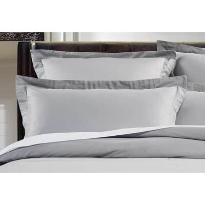 Super King Size 500TC Cotton Sateen Quilt Cover Set (Silver Color)