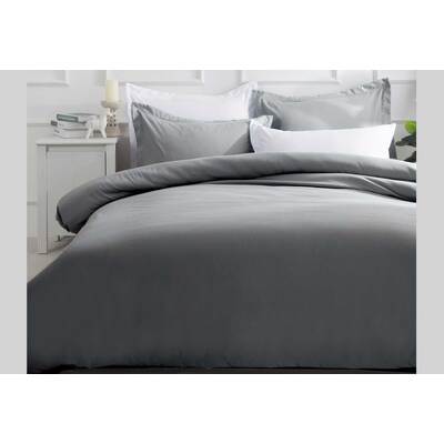 King Size Slate Color Quilt Cover Set (3PCS)