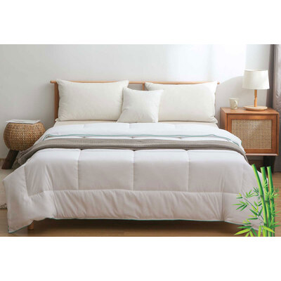 Super King Size Soft Quilt-white