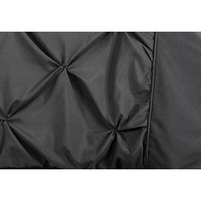 Super King Size Charcoal Diamond Pintuck Quilt Cover Set(3PCS)