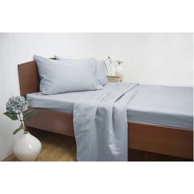 King Size 1900TC Cotton Rich Sheet Set (Blue Color)