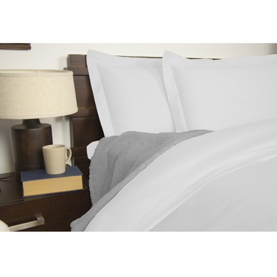 King Size 1900TC Cotton Rich Sheet Set (White Color)