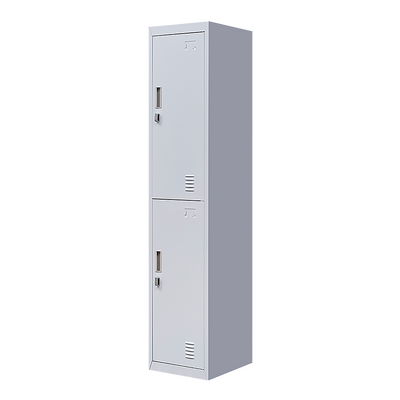 Two-Compartment Vertical Locker Space-Efficient Storage Solution