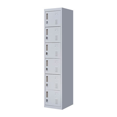 Six-Compartment Locker Ample Space For Gym And Office Gear