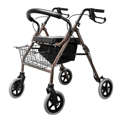 Rollator Walker Walking Frame With Wheels Black