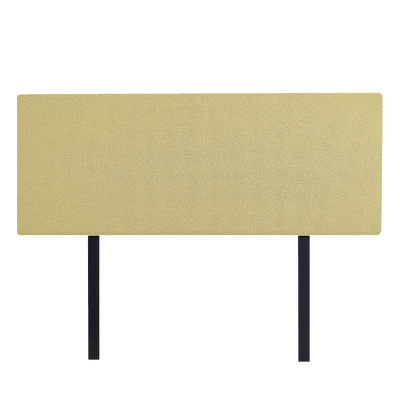 Linen Fabric Double Bed Deluxe Headboard Bedhead - Sulfur Yellow