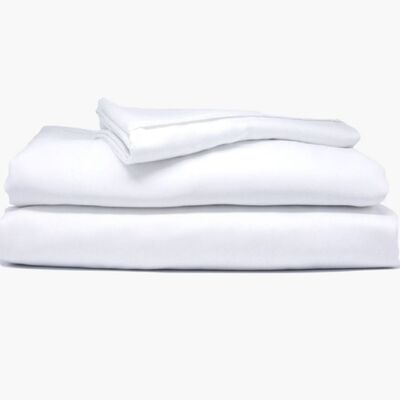 Organic Bamboo Duvet Cover Set A White