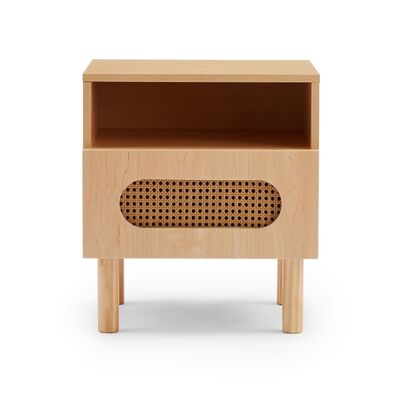 Versatile bedside table in Maple