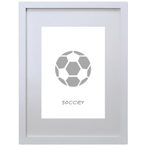 Soccer (210 x 297mm, White Frame)