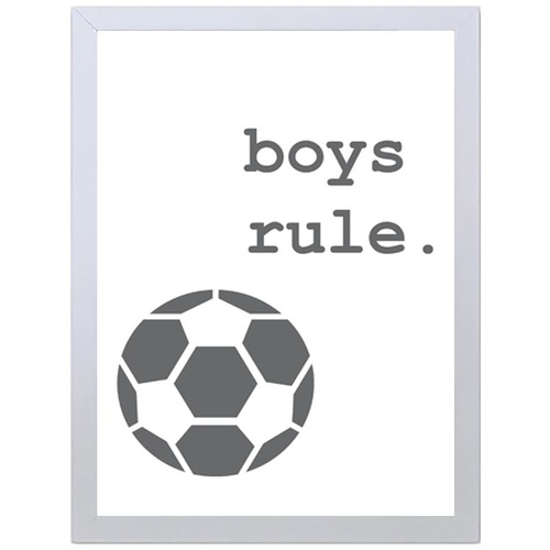 Boys Rule (297 x 420mm, No Frame)