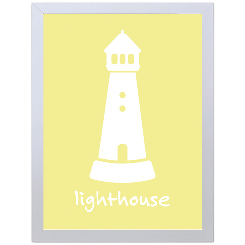 Light House (Yellow, 297 x 420mm, No Frame)