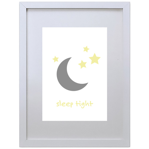 Sleep Tight (White, 210 x 297mm, White Frame)