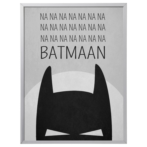 Na Na Na Na Batmaan (297 x 420mm, White Frame)