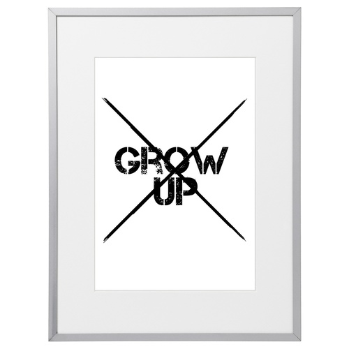 Grow Up (210 x 297mm, White Frame)