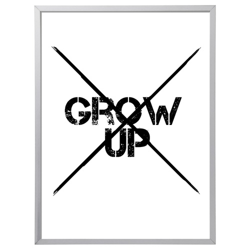 Grow Up (297 x 420mm, White Frame)