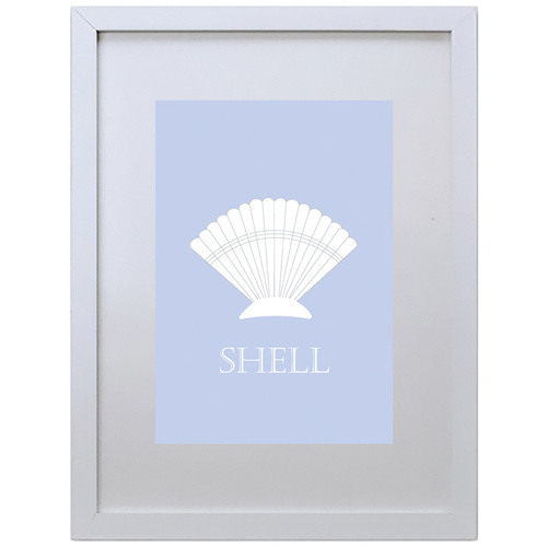 Pearl Shell (210 x 297mm, White Frame)