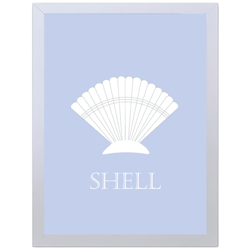 Pearl Shell (297 x 420mm, White Frame)