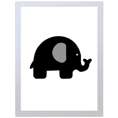 Black Elephant (297 x 420mm, No Frame)