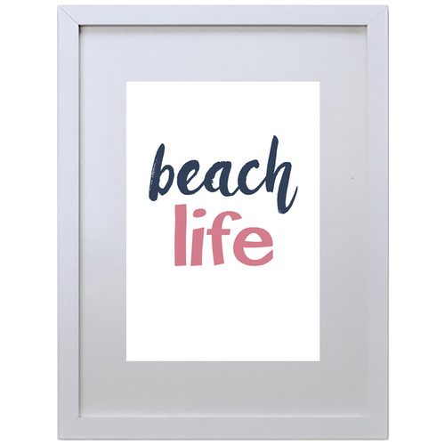 Beach Life Festival (210 x 297mm, White Frame)