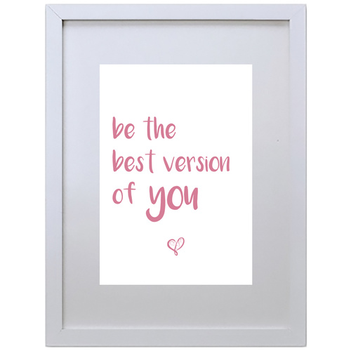 Be the Best Version of You (Red, 210 x 297mm, No Frame)