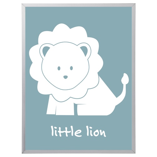 Little Lion  (297 x 420mm, White Frame)