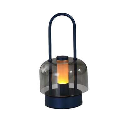 Dark Blue Portable Rechargeable Led Lantern - Touch Control, Adjustable Brightness, Usb Charging