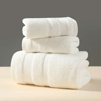 Luxury 3-Piece 100% Cotton Towel Set - White