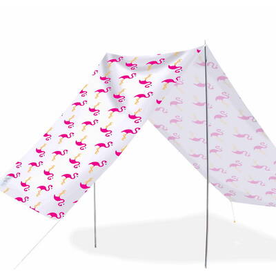 Good Vibes Summer Beach Tent Flamingo 148x370cm