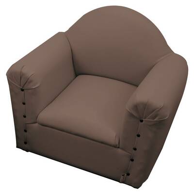 BROWN VINYL KIDEE SOFA