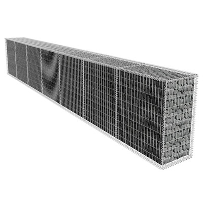 Gabion Wall with Cover Galvanised Steel S