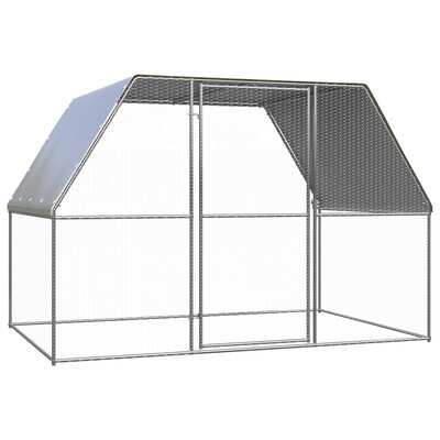 Outdoor Chicken Cage Galvanised Steel