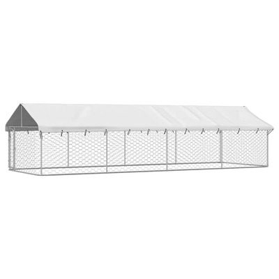 Outdoor  Dog Kennel with Roof