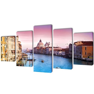 Canvas Wall Print Set Venice S    