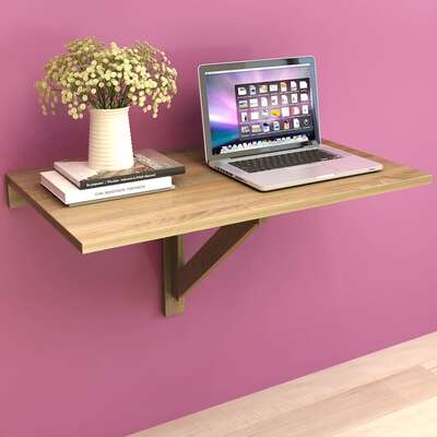 Folding Wall Table Oak 