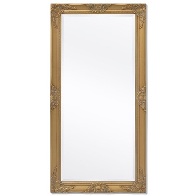 Wall Mirror Baroque Style Gold