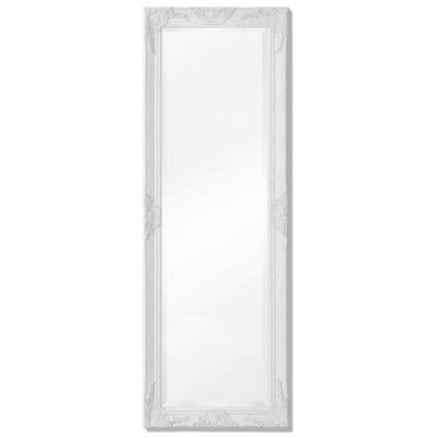 Wall Mirror Baroque Style White