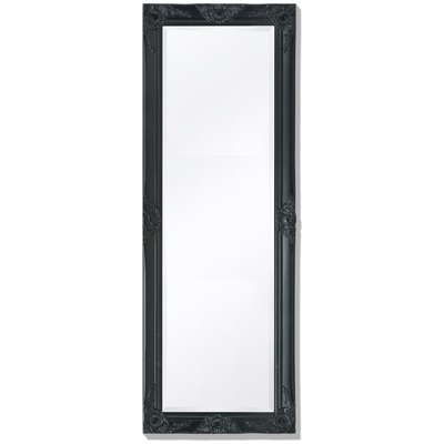 Wall Mirror Baroque Style Black