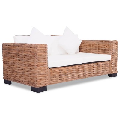 2-Seater Sofa Natural Rattan