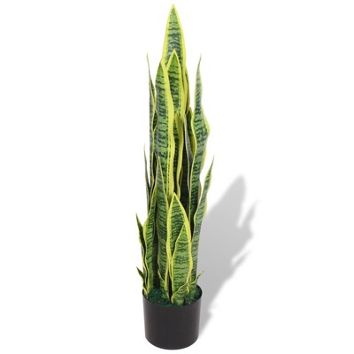 Artificial Sansevieria Plant with Pot 90 cm Green