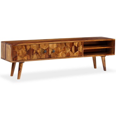 TV Cabinet Solid Sheesham Wood 