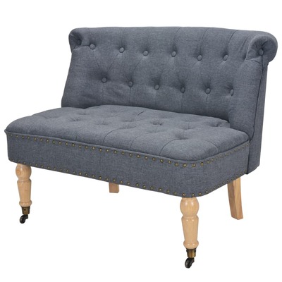 Loveseat Fabric Dark Grey