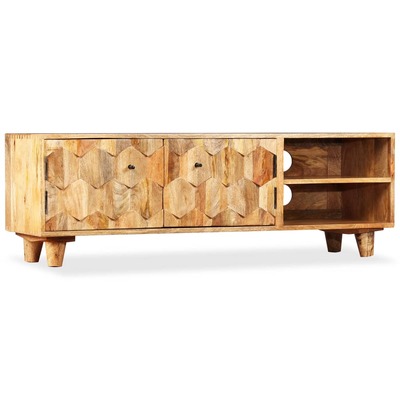 Tv Cabinet Solid Durable Mango Wood