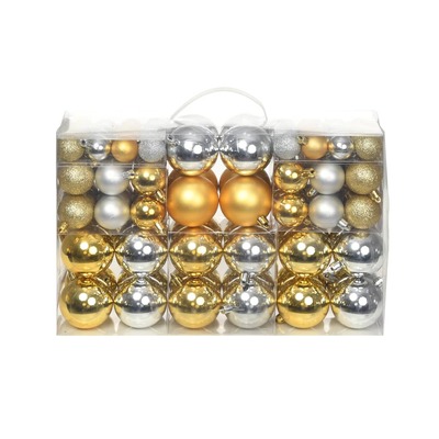 Christmas Balls 100 pcs Silver/Gold