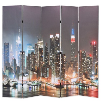 Folding Room Divider Privacy Night