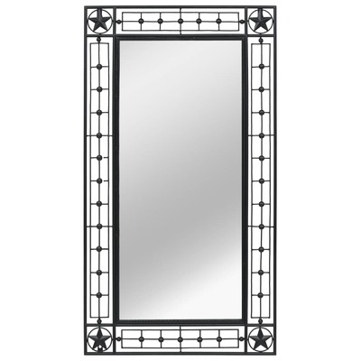 Wall Mirror Rectangular Black