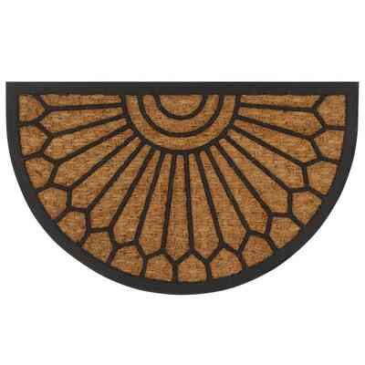 Doormat Coir and Rubber Half-round 