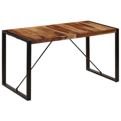 Dining Table Solid Sheesham Wood Brown